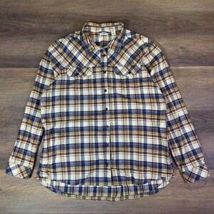 L.L.Bean Plaid Flannel Button Up Shirt